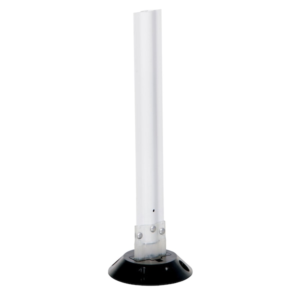 Flexible Stake, Polycarbonate, 8 in Length, 8 in Width, 24 in Height, White